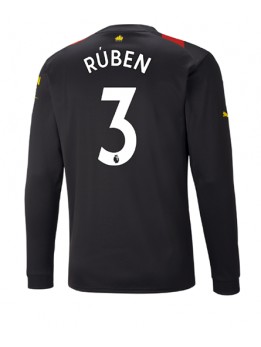 Manchester City Ruben Dias #3 Auswärtstrikot 2022-23 Langarm
